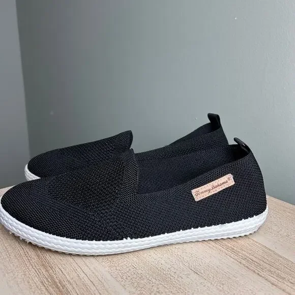 Tommy Bahama Black Slip On Shoes Sneakers Mesh Lighweight Travel Casual size 7.5 - Picture 7 of 8